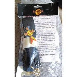 Hard Rock Cafe - Start Me Up Lanyard & Flying V Style Vintage Guitar Pin